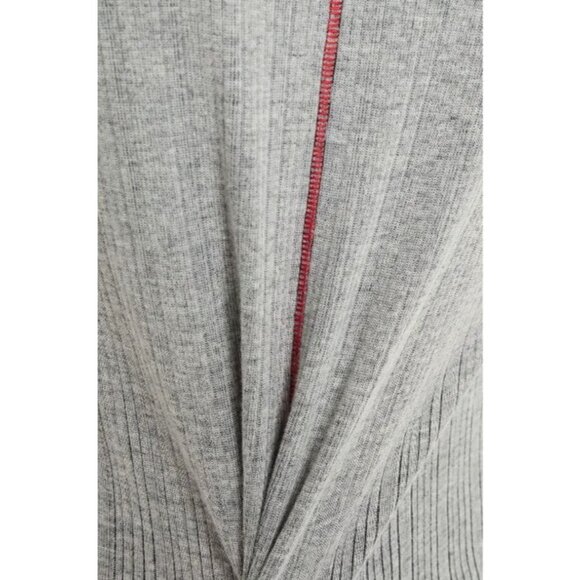 Rag‎ & Bone Elina Mélange Ribbed Cotton Blend Grey Midi Dress Size XS TP - Picture 4 of 12
